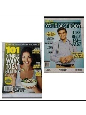Dr. Oz Magazine Lot: Essential Guide To Your Best Body & 101 Simple Ways To Eat
